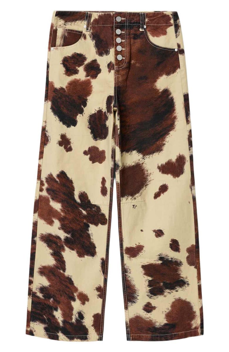 AllSaints Tay Carpenter Jeans, Alternate, color, Cow Print