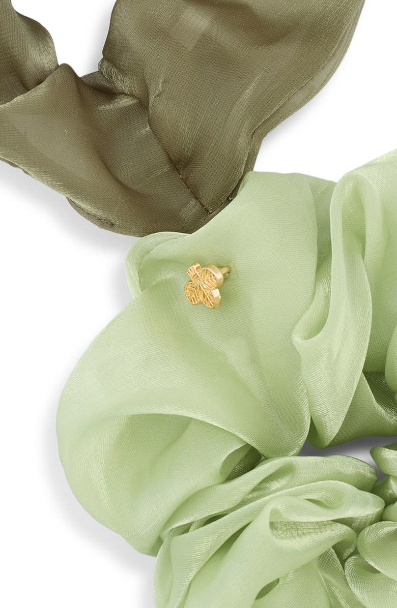 L. Erickson Livvy 2-Pack Scrunchies, Alternate, color, Green