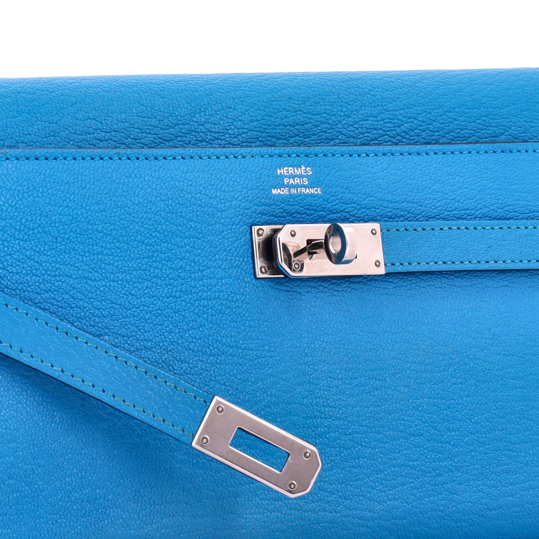 Kelly Wallet Chevre Mysore Long, Alternate, color, Blue
