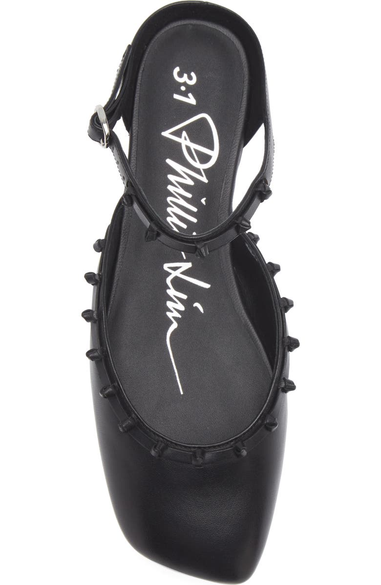 3.1 Phillip Lim Mary Jane Leather Flat, Alternate, color, Black
