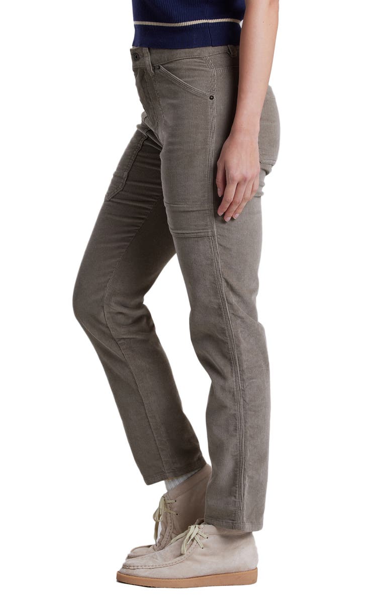 UNIONBAY Hollyn Slim Fit Corduroy Utility Pants, Alternate, color, Mushroom