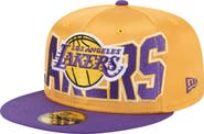 New Era Men's New Era Gold/Purple Los Angeles Lakers Satin Two-Tone 59FIFTY Fitted Hat