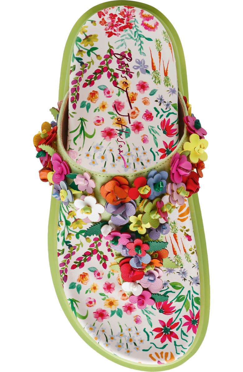 Betsey Johnson Kammeron Platform Flip Flop, Alternate, color, Natural Floral Multi