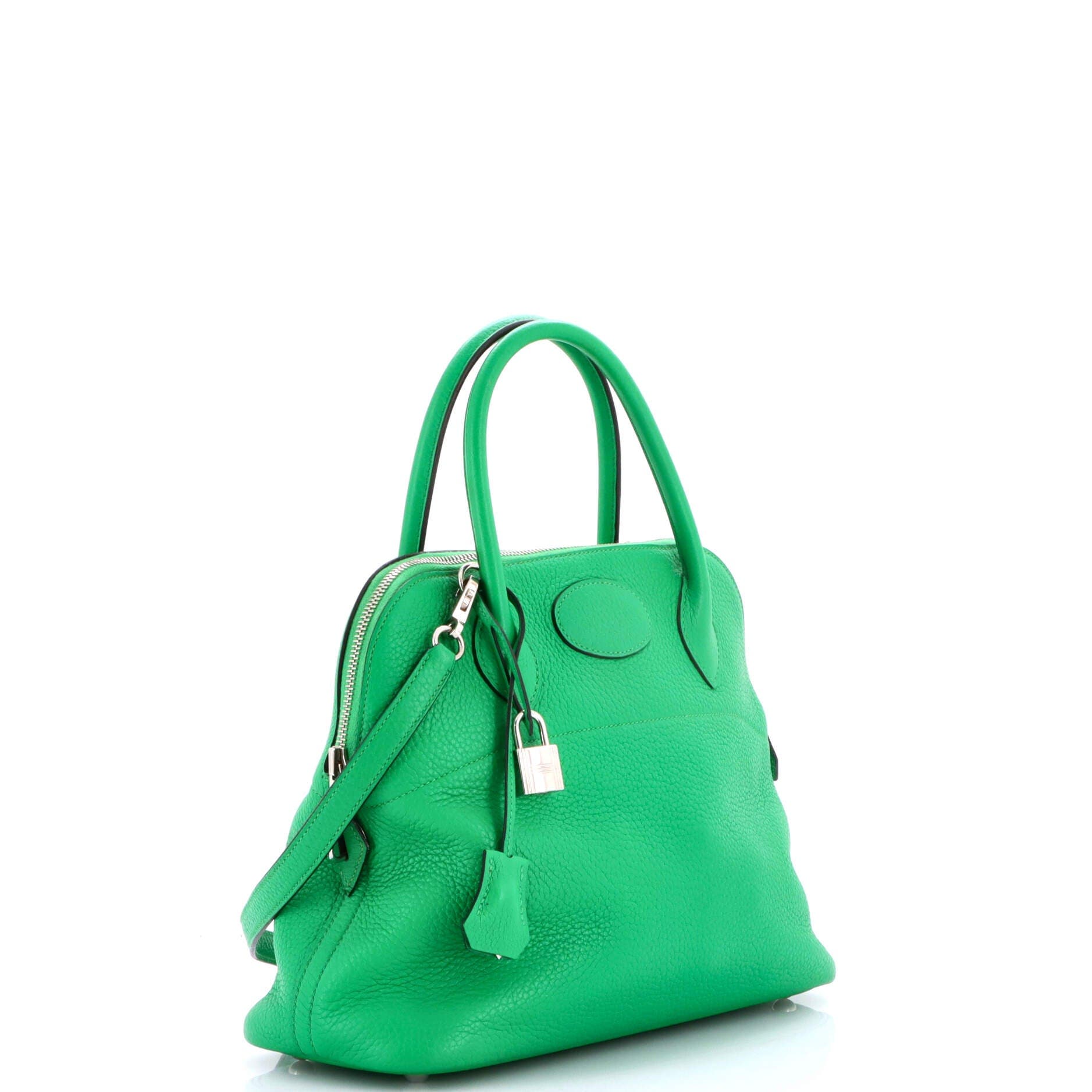 Pre-Owned Hermes Bolide Bag Clemence 31, Alternate, color, Green