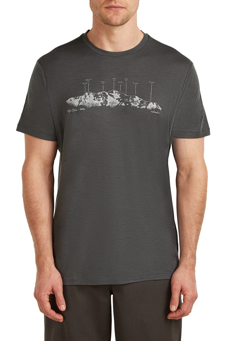Merino 150 Tech Lite Graphic T-Shirt, Main, color, OBSIDIAN