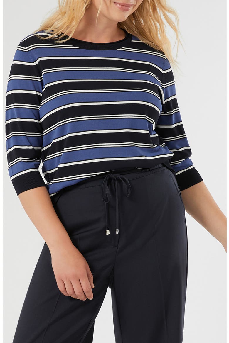 Stripe Sweater, Main, color, MIDNIGHT BLUE