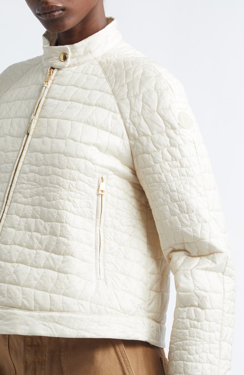Moncler Aubrieta Quilted Down Jacket, Alternate, color, Neutral