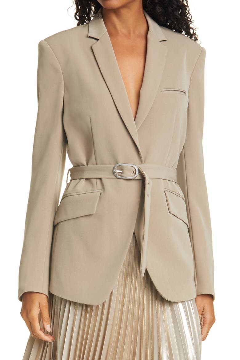 Andre Belted Blazer, Main, color, CLAY