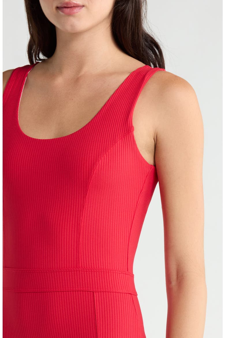 Johanna Ribbed Romper, Alternate, color, CHERRY