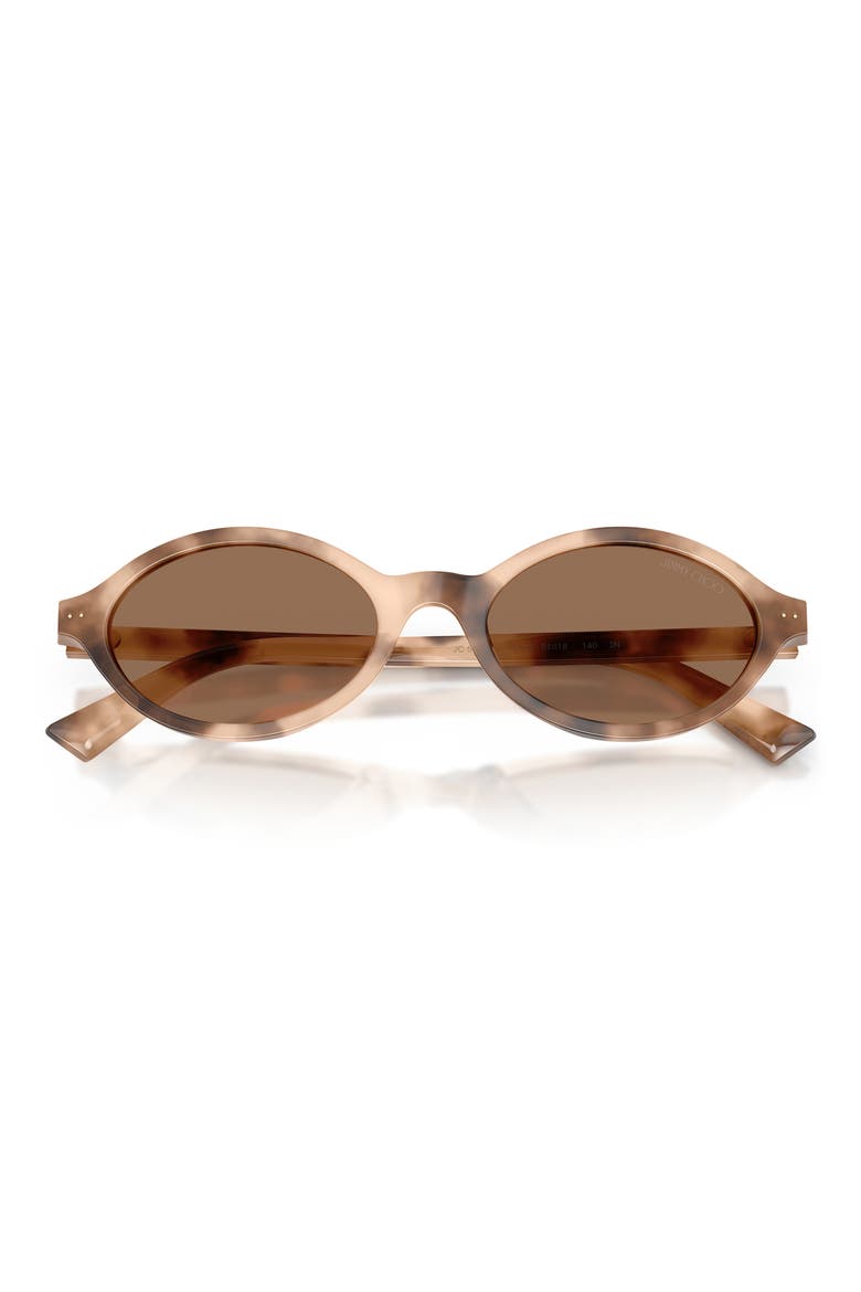 51mm Oval Sunglasses, Alternate, color, CHAI HAVANA / DARK BROWN