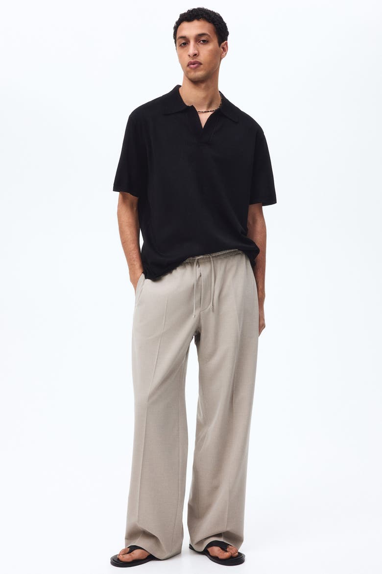 Relaxed Fit Polo Shirt, Alternate, color, Black