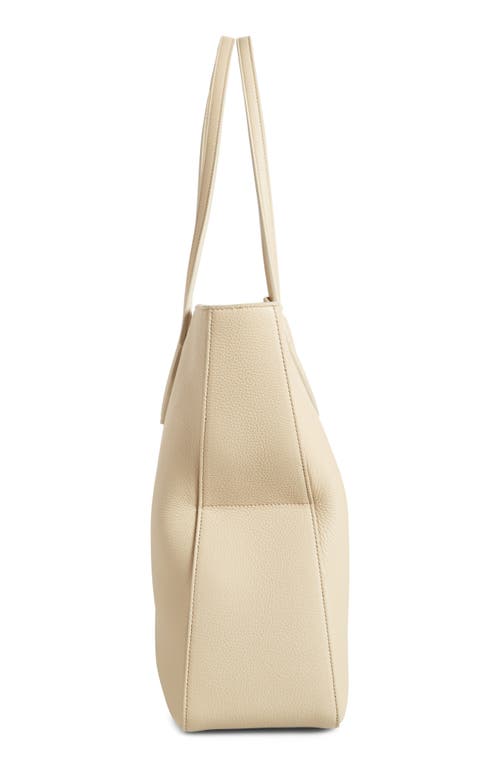 Ferragamo Medium Star Leather Tote In Stone