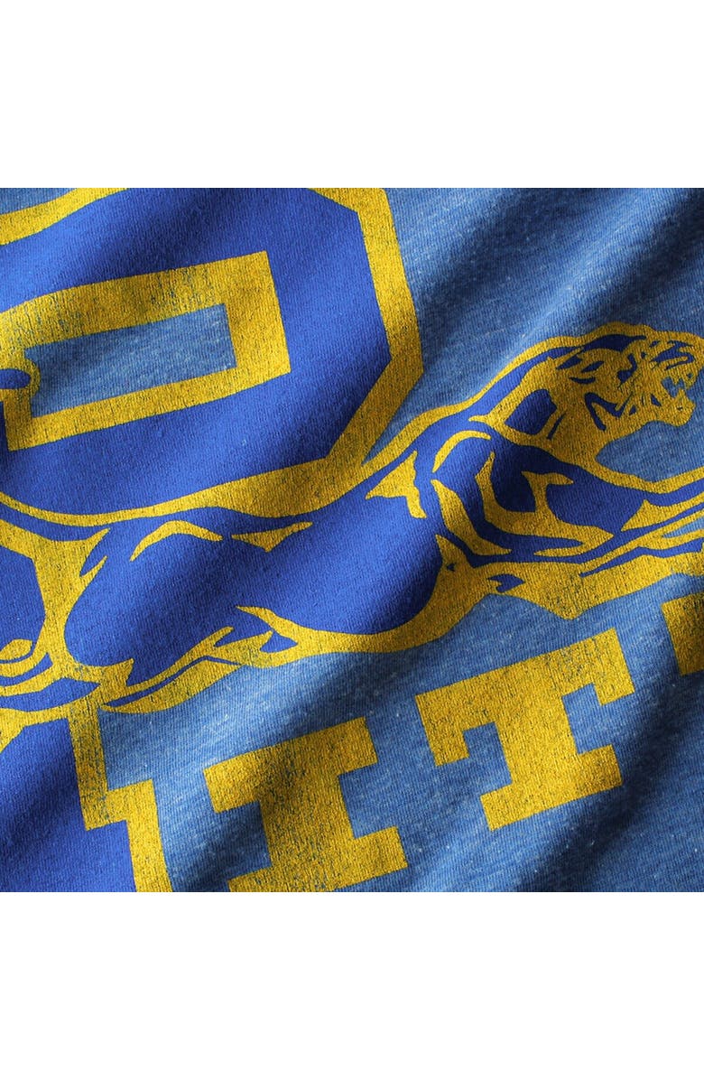 Retro Brand Men's Original Retro Brand Heather Royal Pitt Panthers Vintage Tri-Blend T-Shirt, Alternate, color,