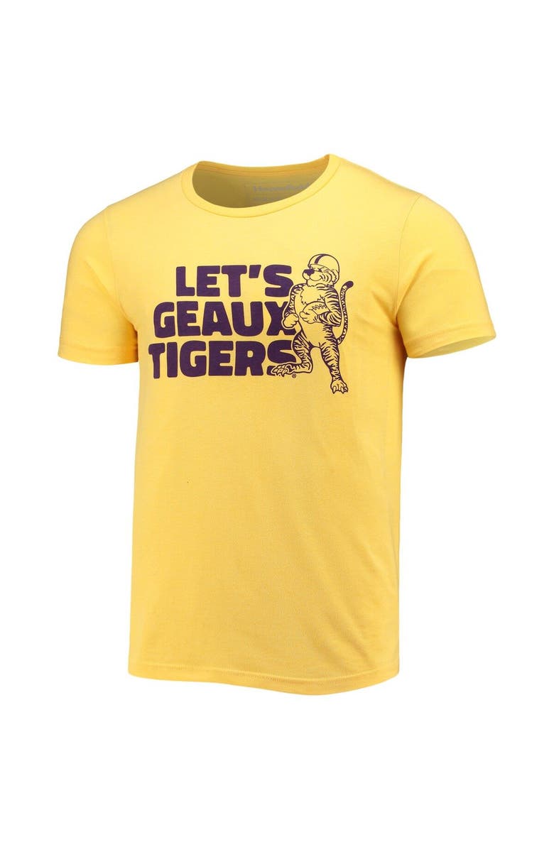 HOMEFIELD Men's Homefield Gold LSU Tigers Vintage Let's Geaux Tigers T-Shirt, Alternate, color, 