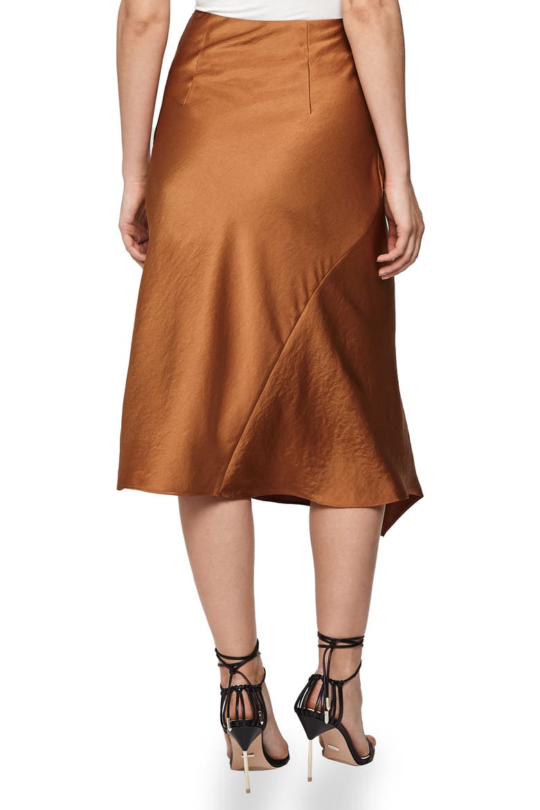 Asymmetrical Skirt, Alternate, color, CINNAMON