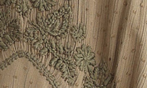 Talisman The Label Exhale Embroidered Camisole In Olive Dobby