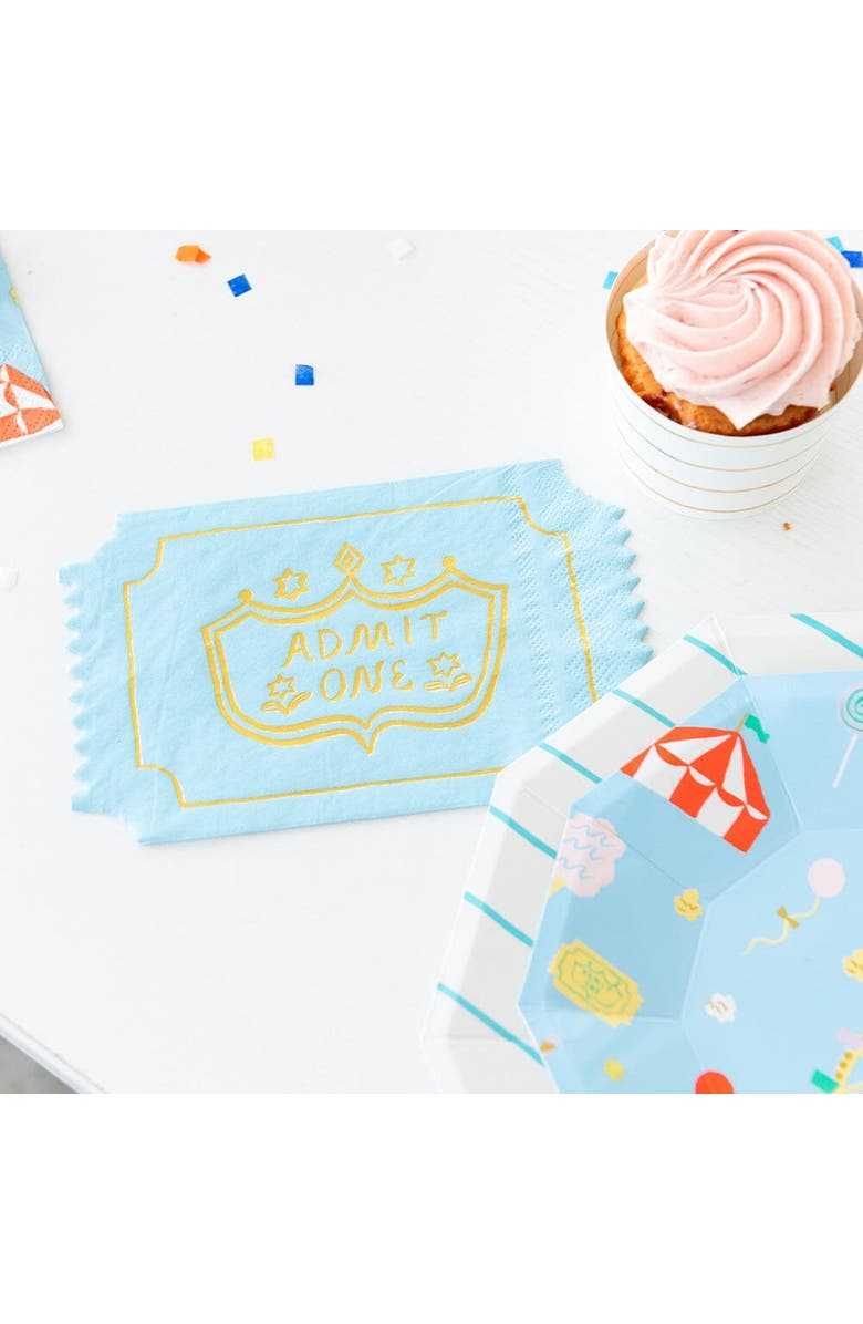 Daydream Society Off to the Fair Ticket Large Napkins, Alternate, color, 