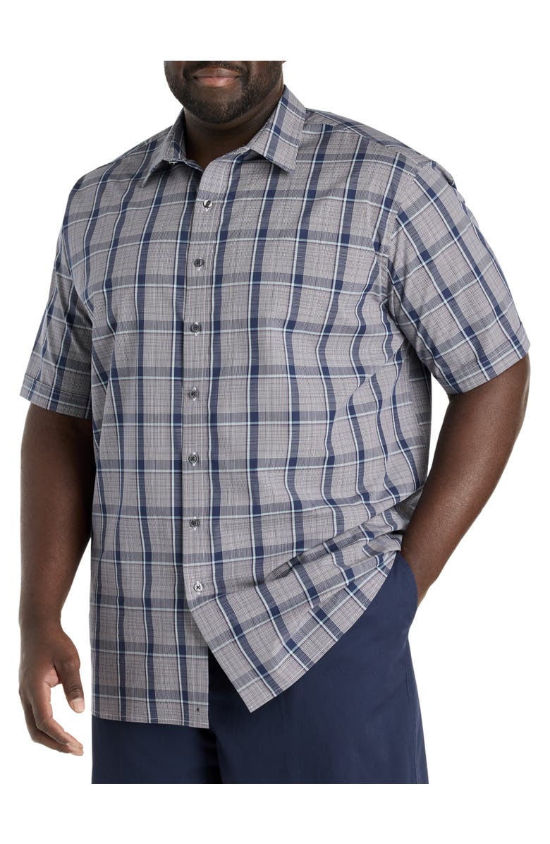 Synrgy by DXL Big & Tall Large Plaid Sport Shirt, Main, color, Multi
