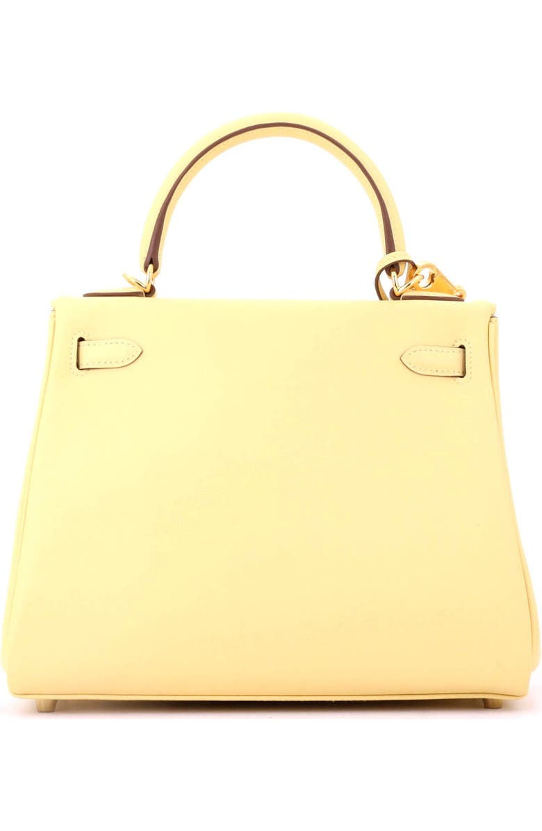 Pre-Owned Hermes Kelly Handbag Yellow Swift with Gold Hardware 25, Alternate, color, Jaune Poussin