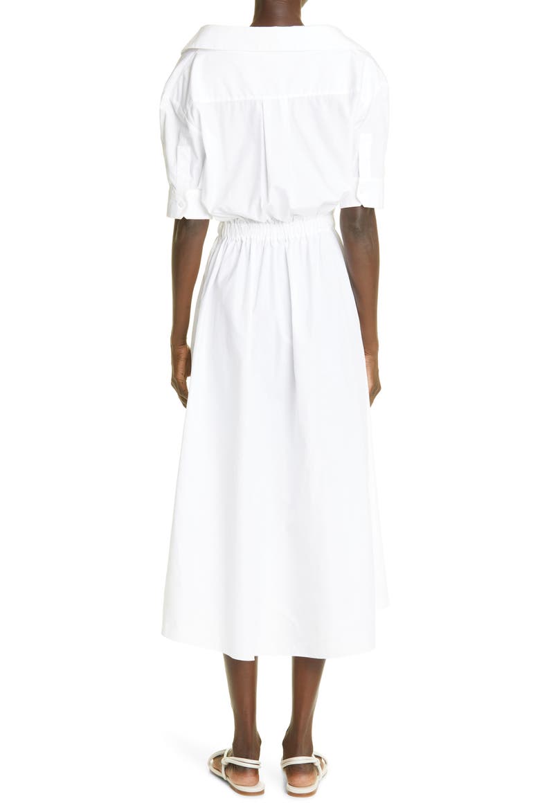Lydia Stretch Poplin Shirtdress, Alternate, color, OPTIC WHITE
