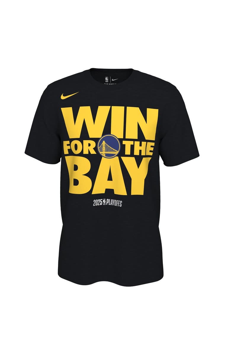 Nike Unisex Nike Black Golden State Warriors 2025 NBA Playoffs On-Court Mantra T-Shirt, Alternate, color, 