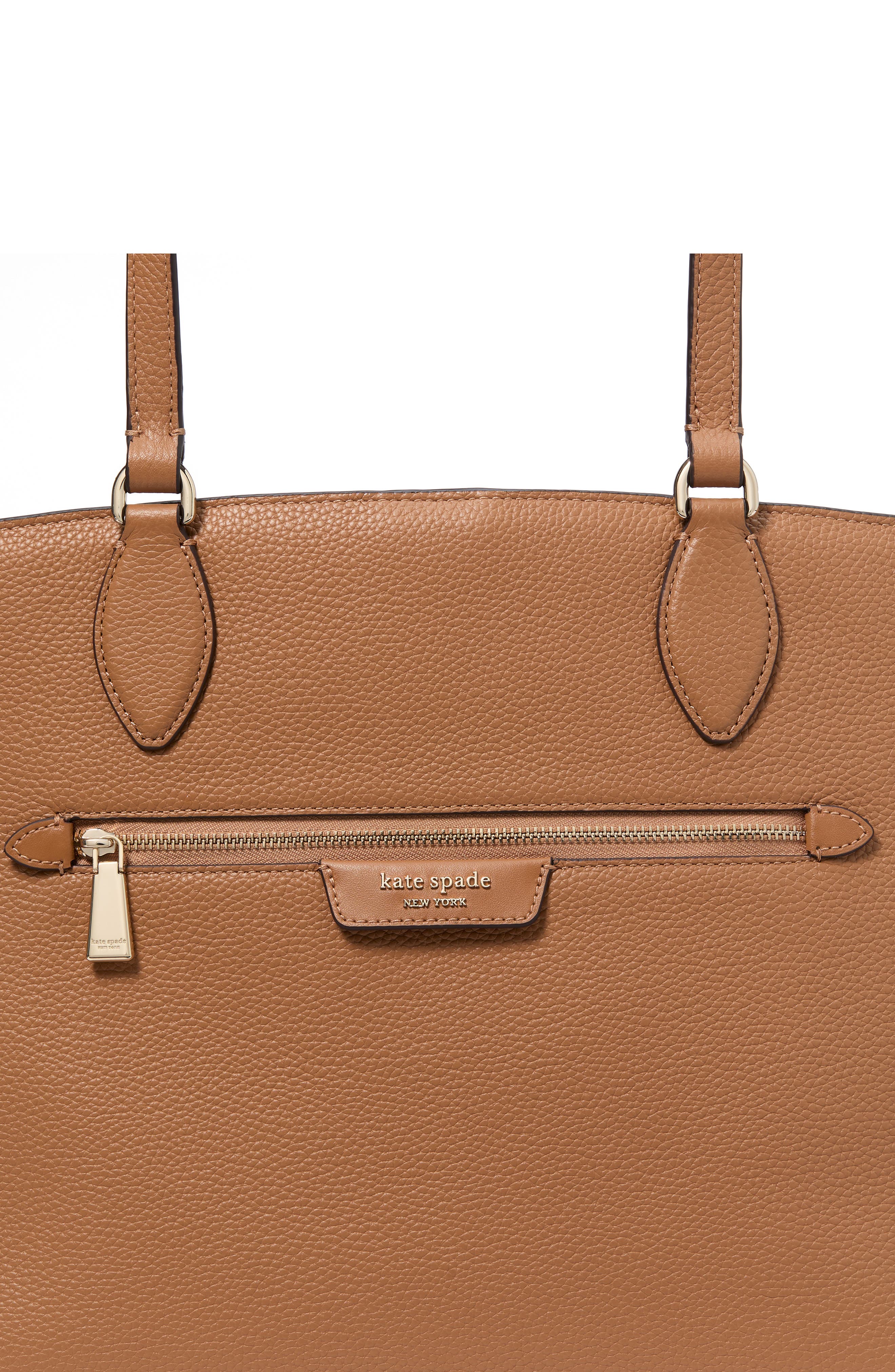 hudson pebble leather work tote, Alternate, color, BUNGALOW