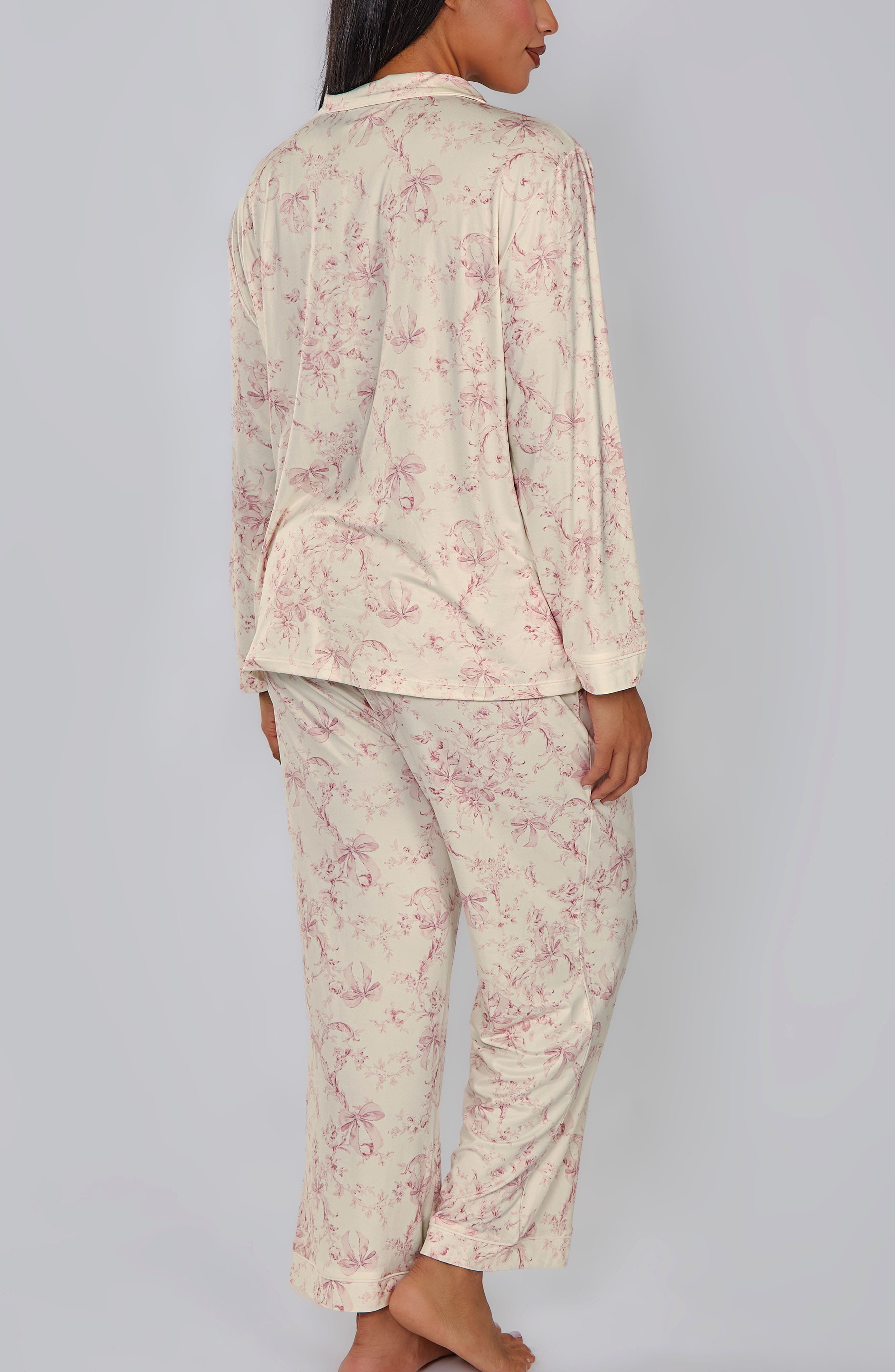 iCollection Toile Print Long Sleeve Pajama Set (Women) | Nordstrom