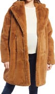 Emilia George Annabette Faux Fur Maternity Coat
