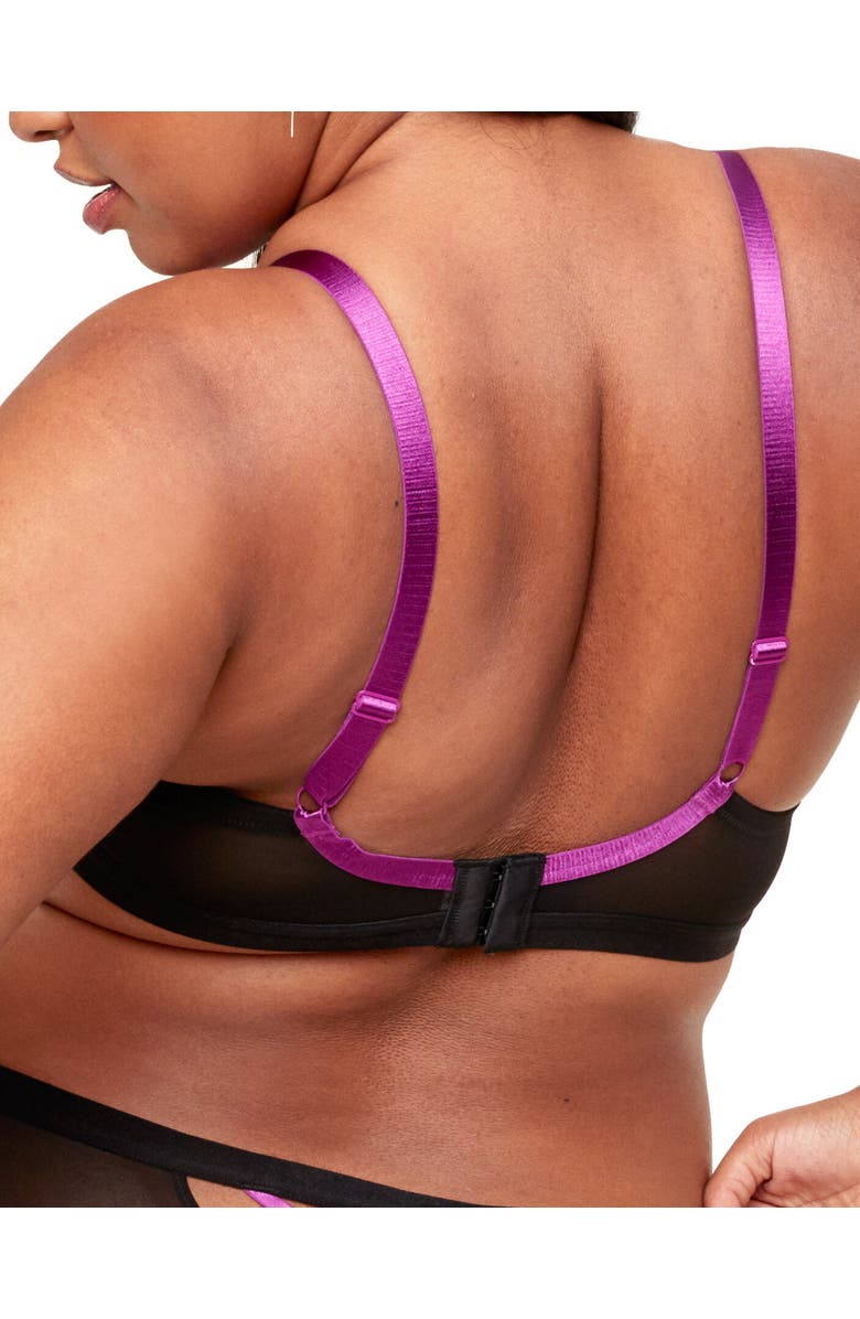 Adore Me Sparrow Contour Demi Bra, Alternate, color, Black