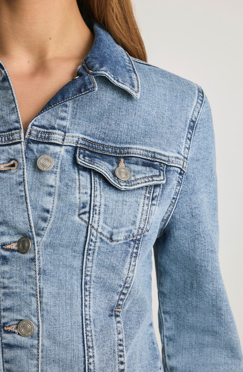 Mavi Jeans Samantha Crop Denim Trucker Jacket, Alternate, color,