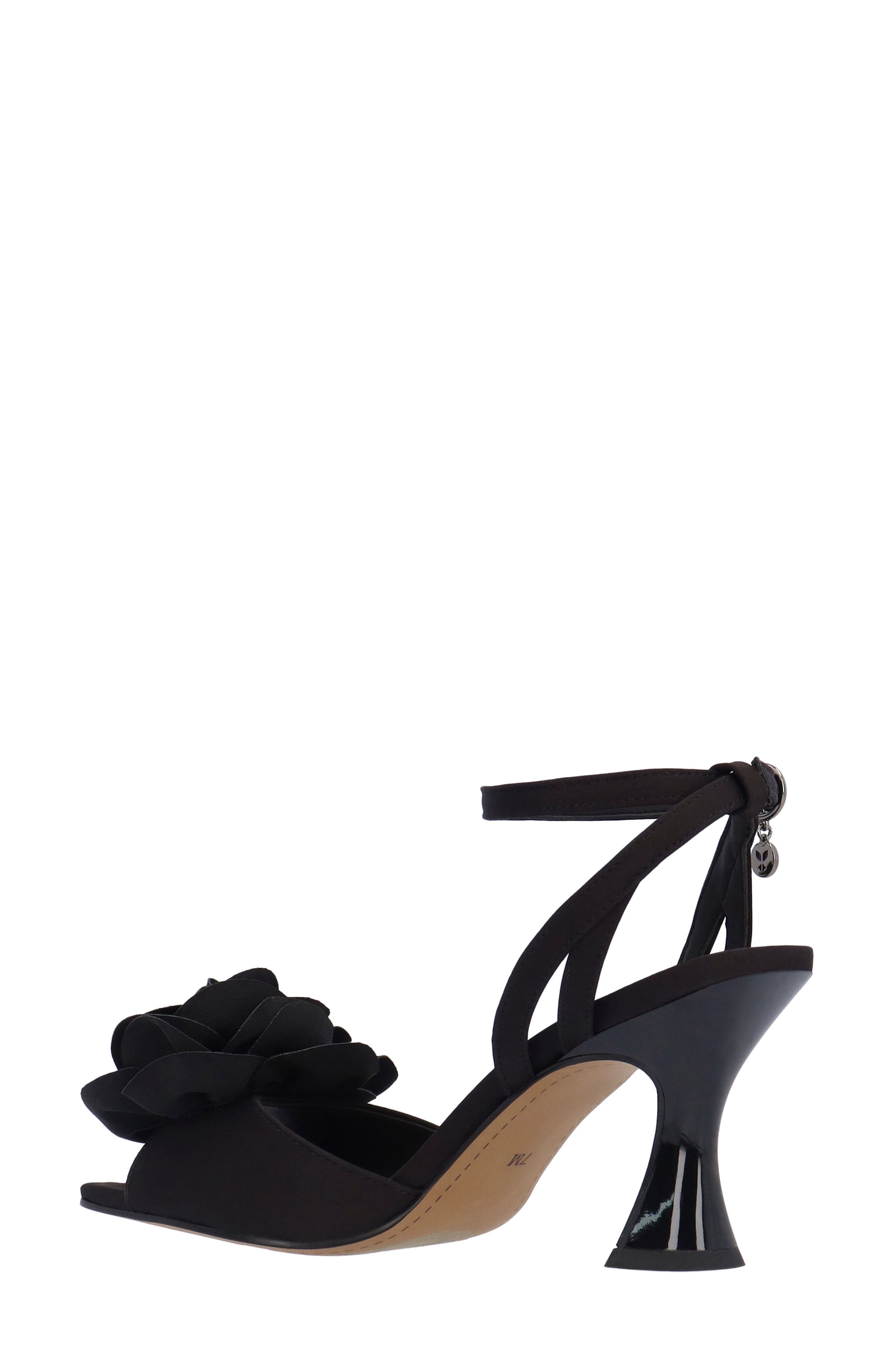J. Reneé Pomeline Ankle Strap Sandal, Alternate, color, Black