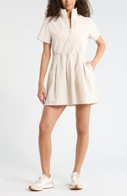 Zella Nylon Pleated Fit & Flare Dress