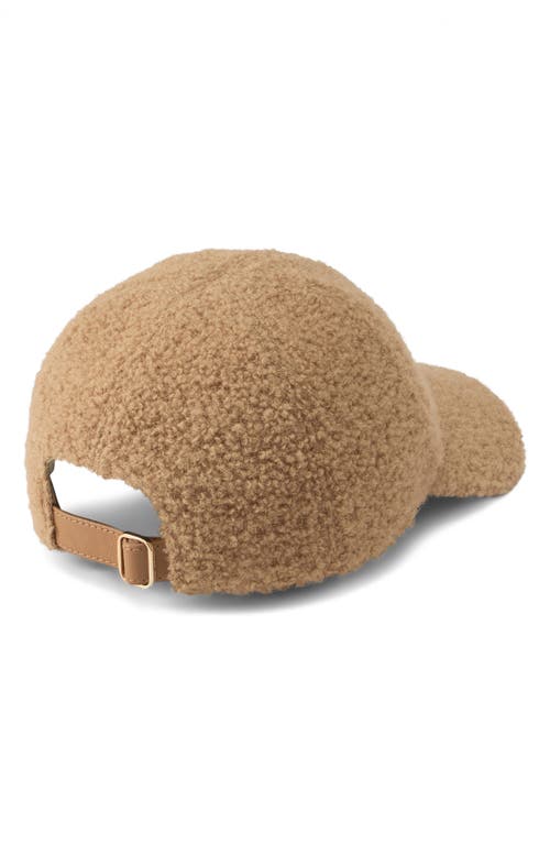 Helen Kaminski Bower Wool Blend Adjustable Baseball Cap In Brown