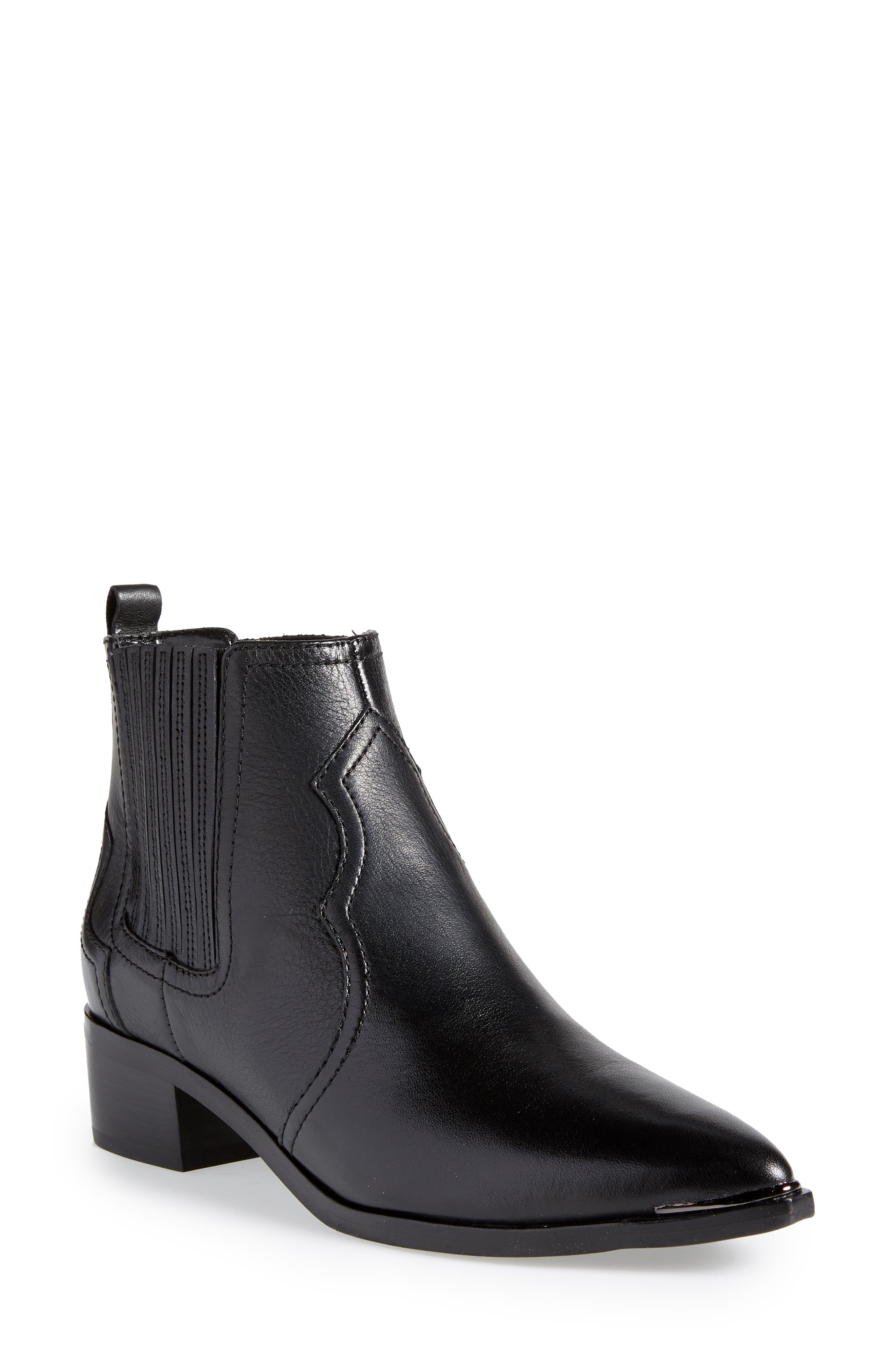Yohani Bootie, Main, color, BLACK LEATHER