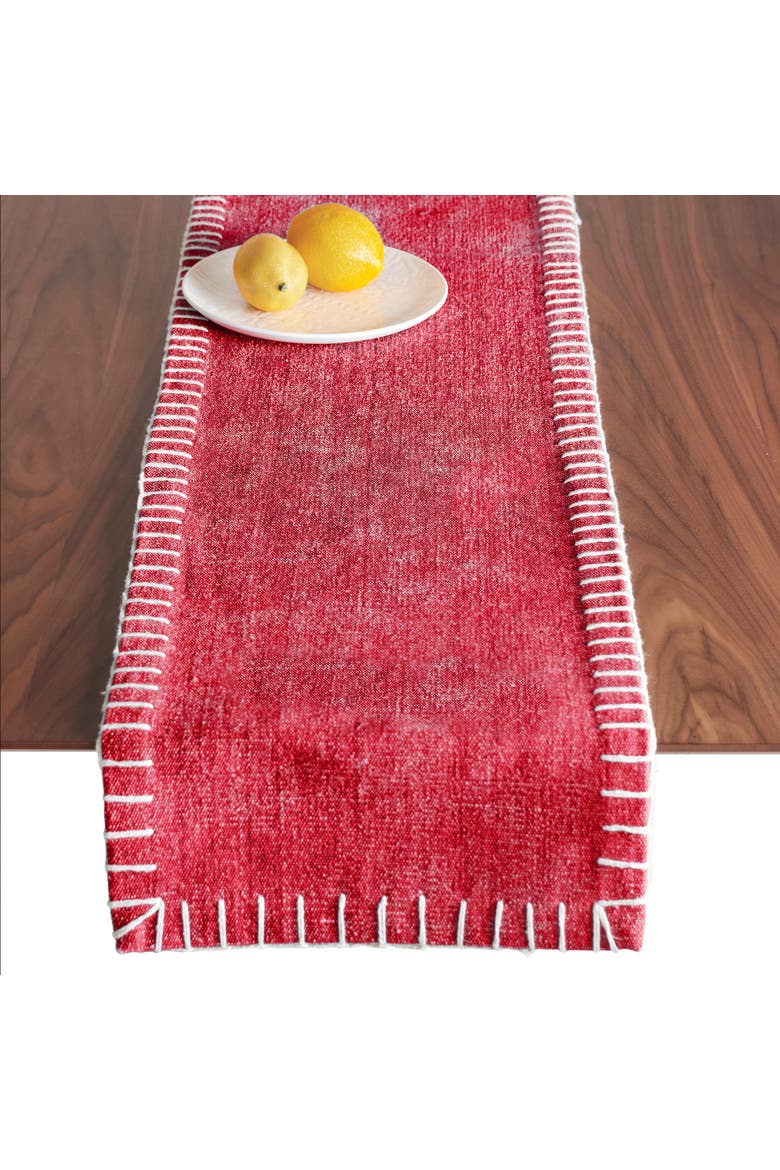 Carter Tomato Dining Table Runner, Alternate, color, Red