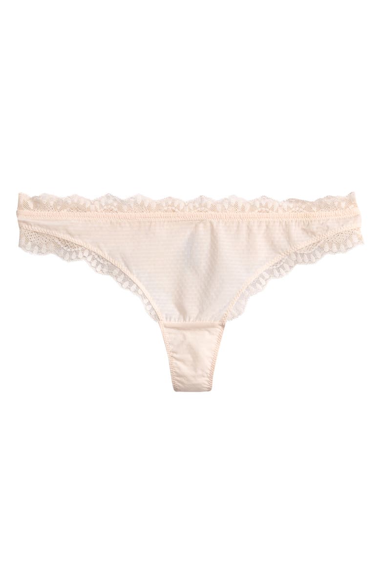 Simone Perele Candide Lace Trim Tanga, Alternate, color, 