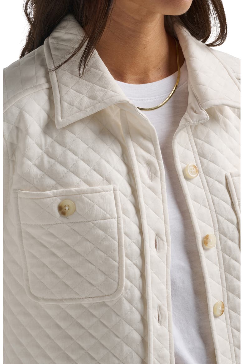 Cressida Quilt Jacquard Jacket, Alternate, color, EGGNOG