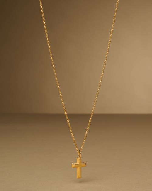 Katie Loxton Cross Waterproof Gold Necklace In Gold