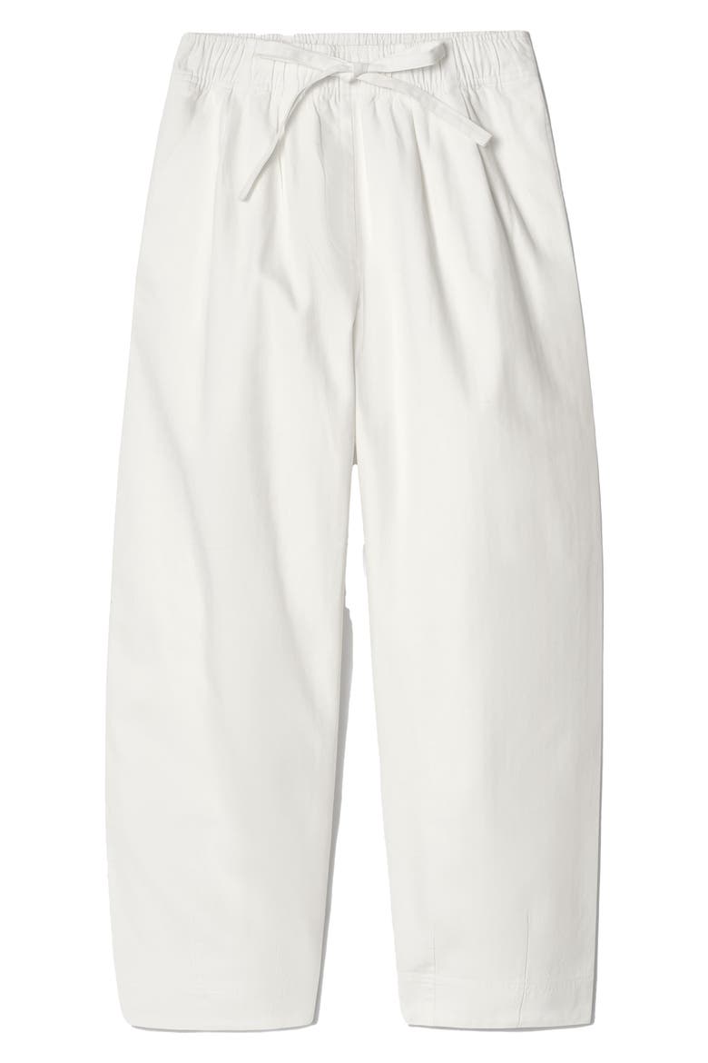 Organic Cotton Herringbone Pants, Alternate, color, WHITE DUSTY LIGHT