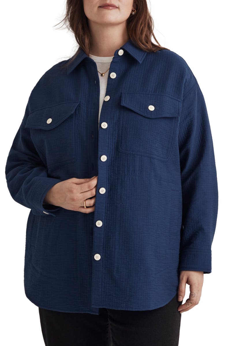 Madewell Superoversize Shirt Jacket, Main, color, 