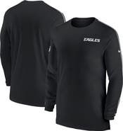 Nike Men's Nike Black Philadelphia Eagles Sideline Coach UV Performance Long Sleeve T-Shirt
