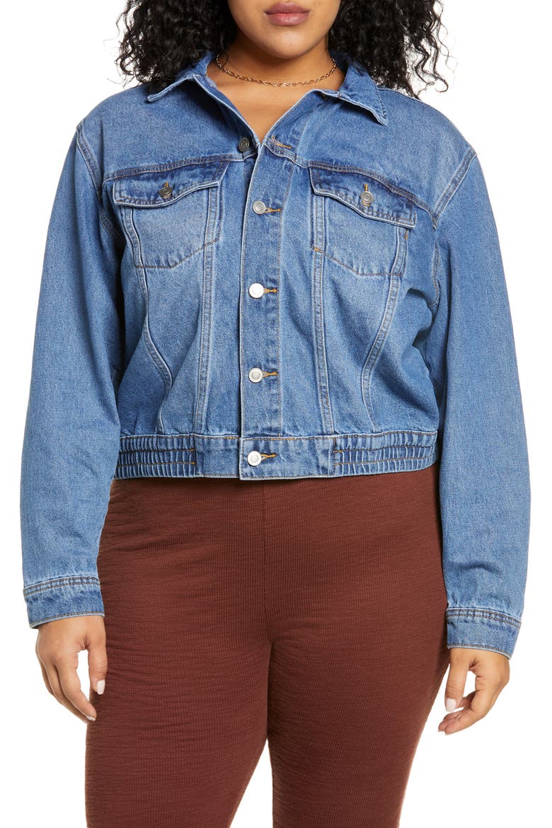 Denim Jacket, Alternate, color, CLASSIC MEDIUM WASH