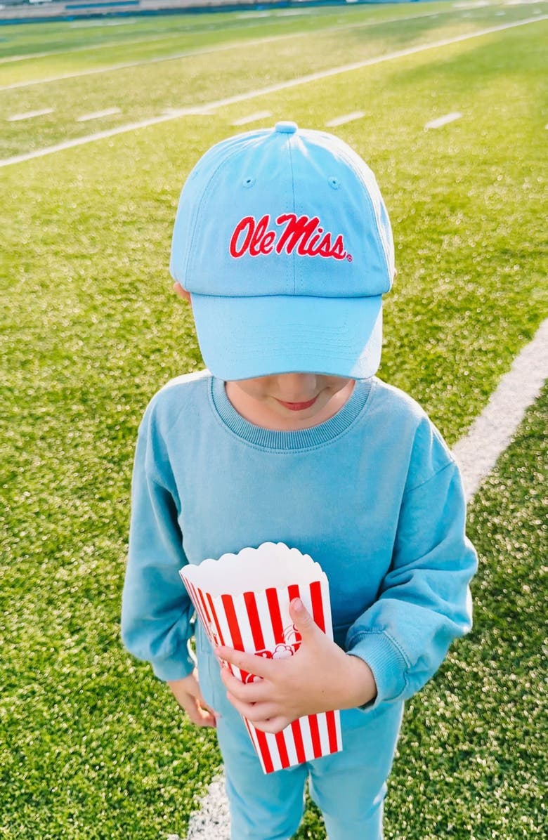 Bits & Bows Ole Miss Rebels Baseball Hat, Alternate, color, Blue