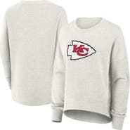FANATICS Women's Fanatics Heather Gray Kansas City Chiefs Oversized Hometown Pullover Sweatshirt