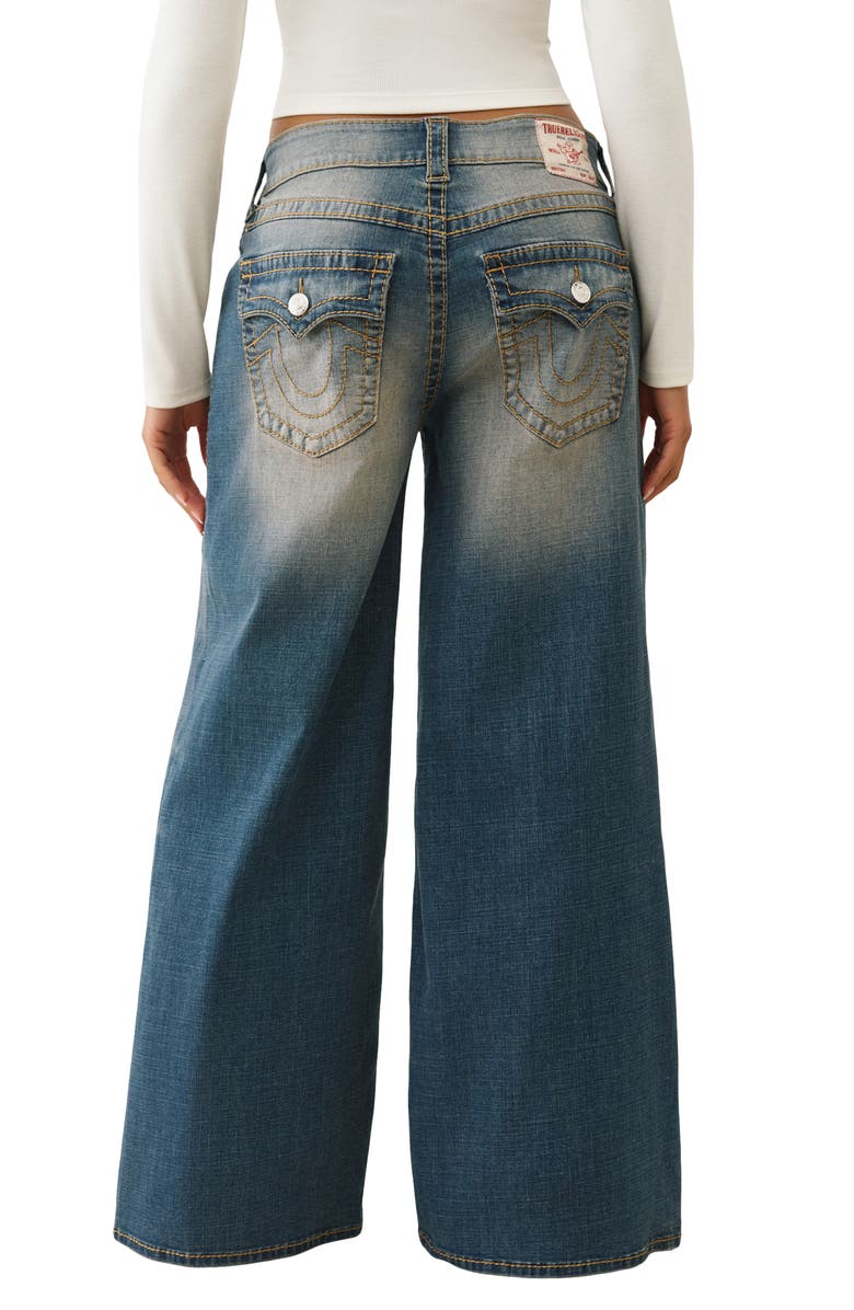 True Religion Jessie Wide Leg Jeans, Alternate, color, Radiant Pearl