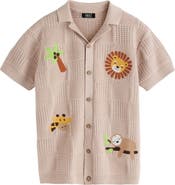 NEXT Kids' Button-Through Knit Polo