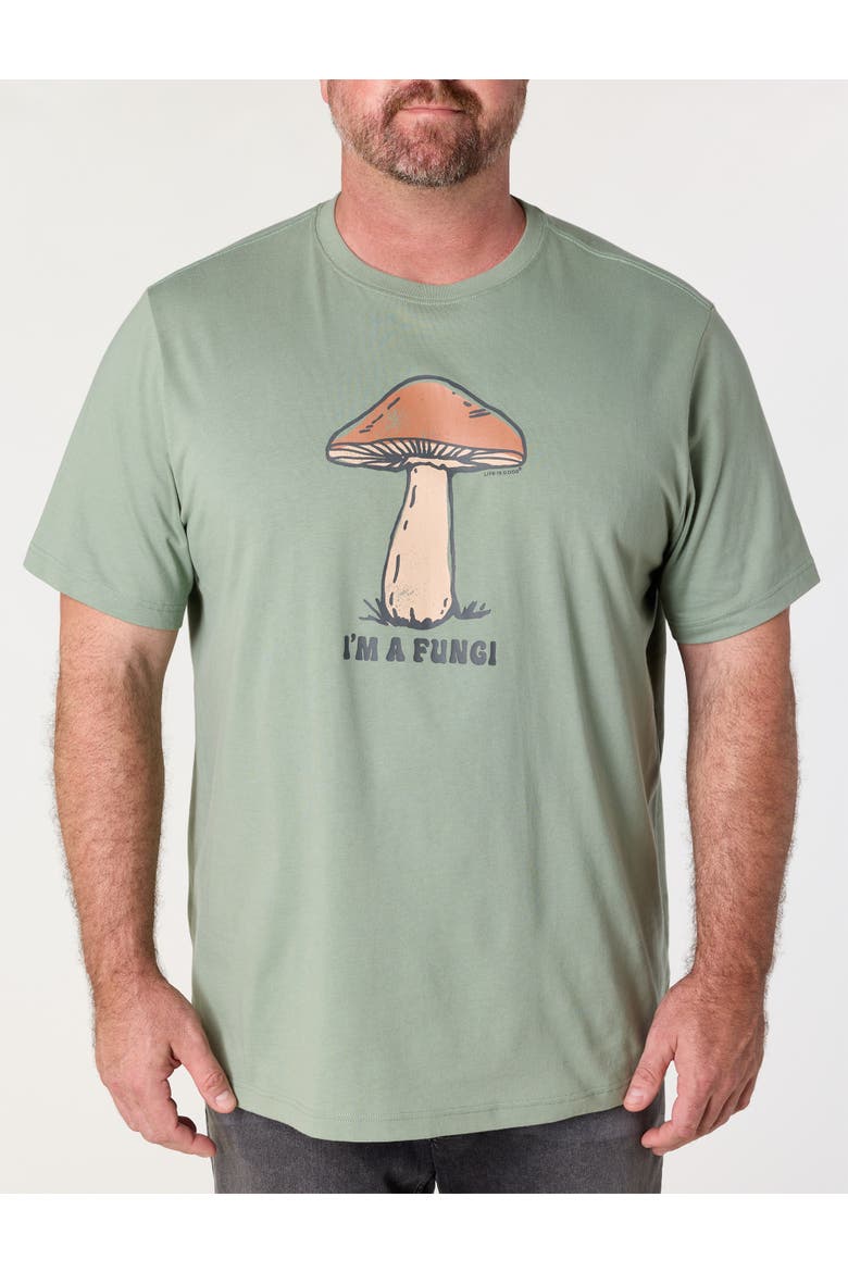 Big & Tall I'm A Fungi Graphic Tee, Alternate, color, GREEN