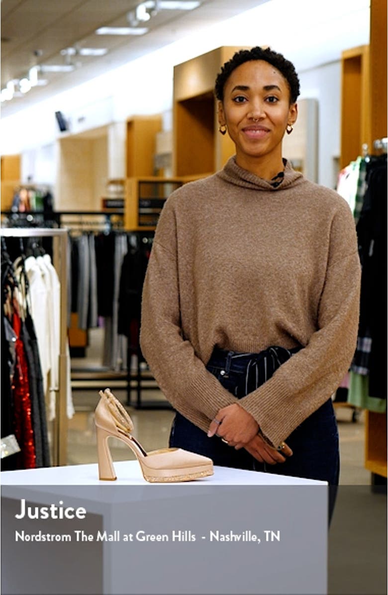 Eliana Ankle Strap Platform Pointed Toe Pump, sales video thumbnail