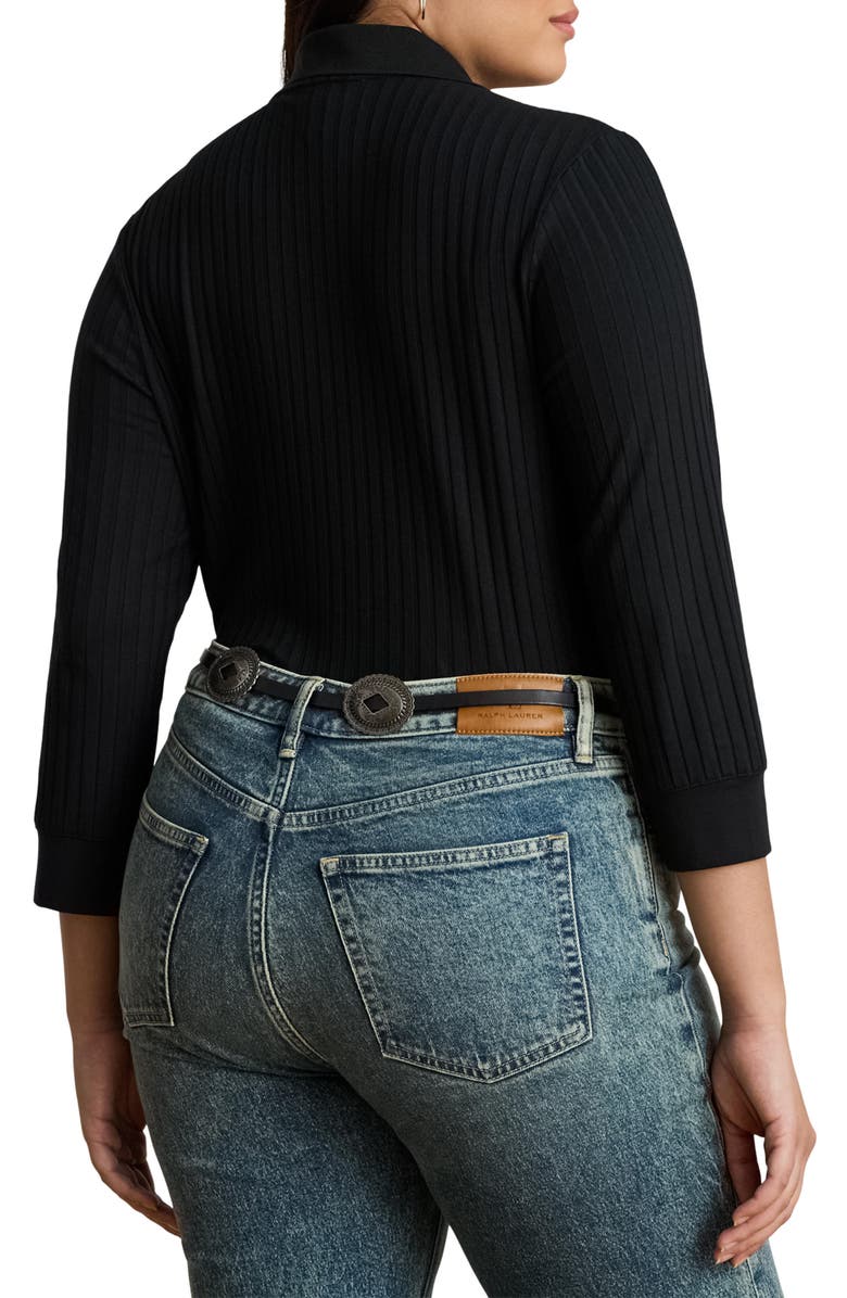 Lauren Ralph Lauren Wide Rib Polo Shirt, Alternate, color,