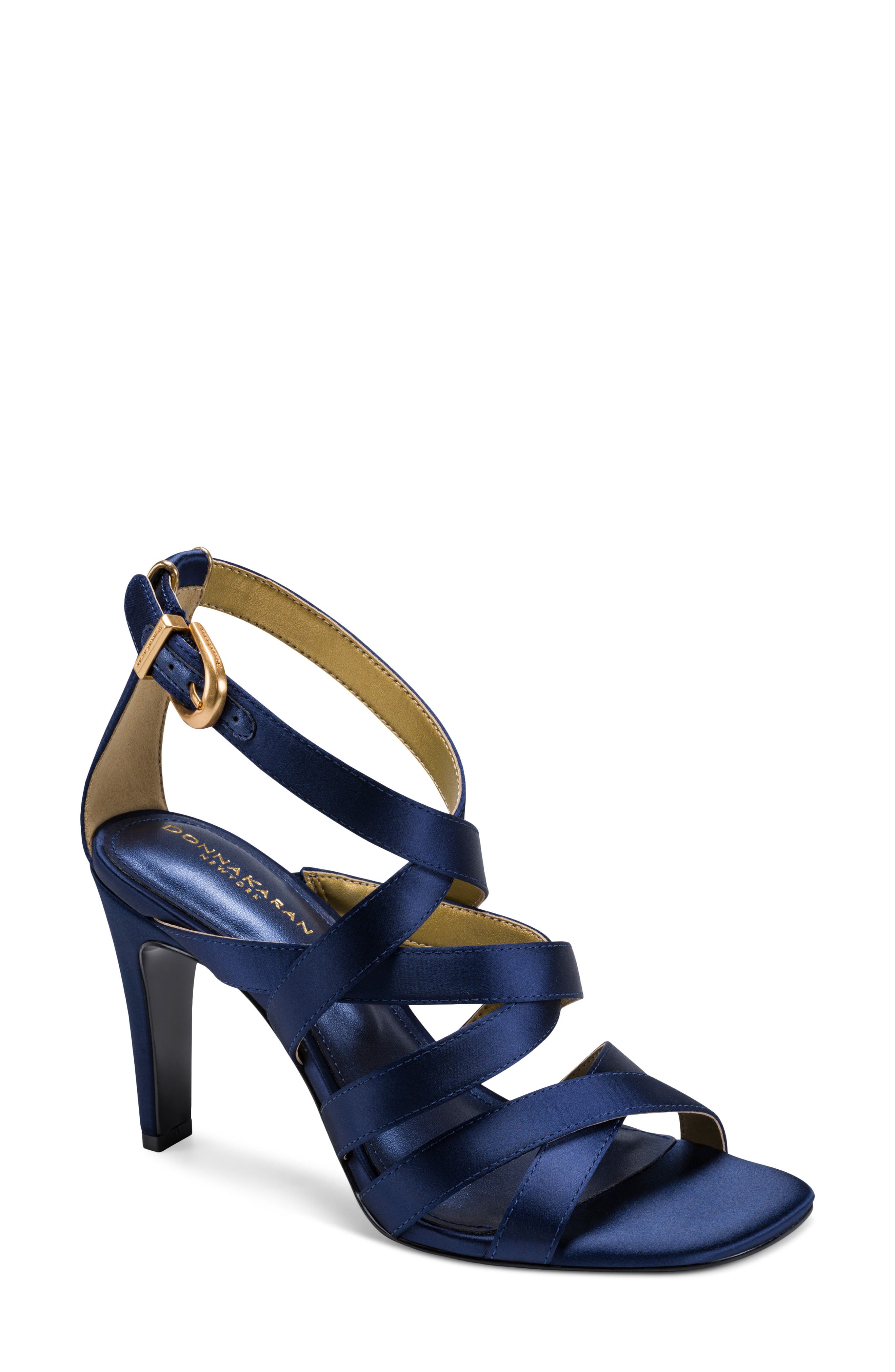 DKNY Briarrose Ankle Strap Sandal, Main, color, Nightfall Blue